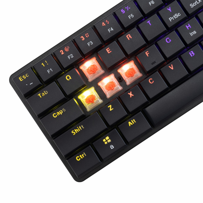 Clavier WHITE SHARK NAGAMAKI GK-006111 - Red Switch - Noir