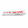 Clavier WHITE SHARK NAGAMAKI GK-006211-N - Red Switch - Blanc