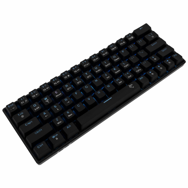 Clavier sans Fil / Bluetooth WHITE SHARK PL KAIKEN GK-003111 - Red Switch - Noir