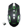 Souris Gaming sans Fil Rechargeable T-WOLF Q13 - Noir