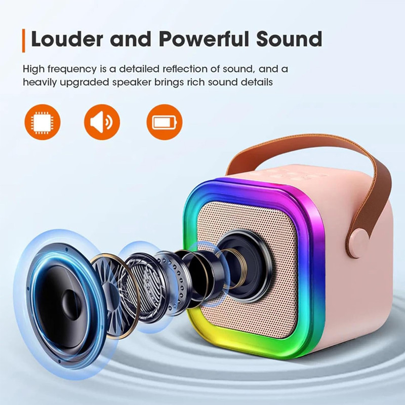 Haut Parleur Bluetooth K12 5W Avec Microphone - Rose