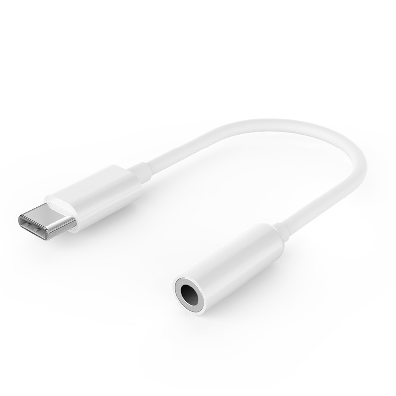 Adaptateur Type-C vers Jack 3.5 mm - Blanc