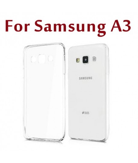 Etui en Silicone pour Samsung Galaxy A3 / Transparent
