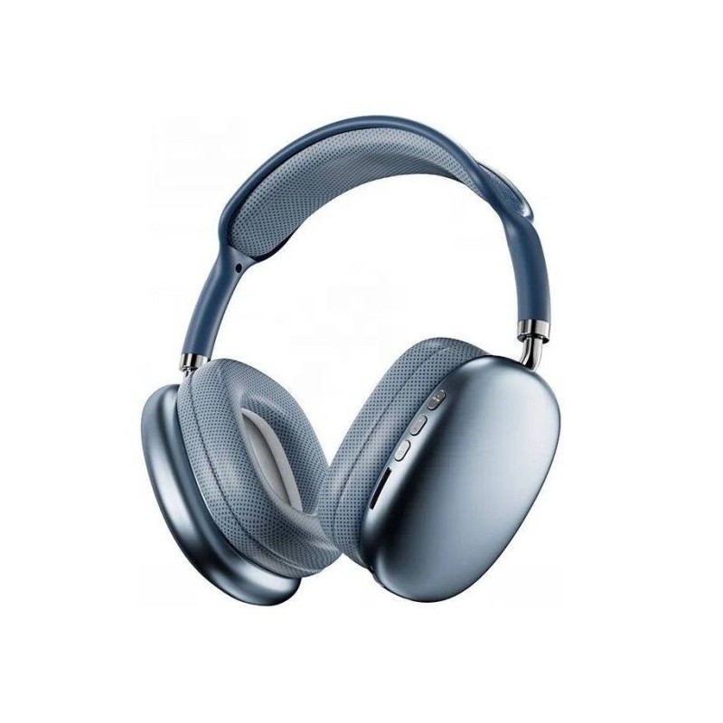 Casque Bluetooth MP3 P9 PRO MAX - Bleu