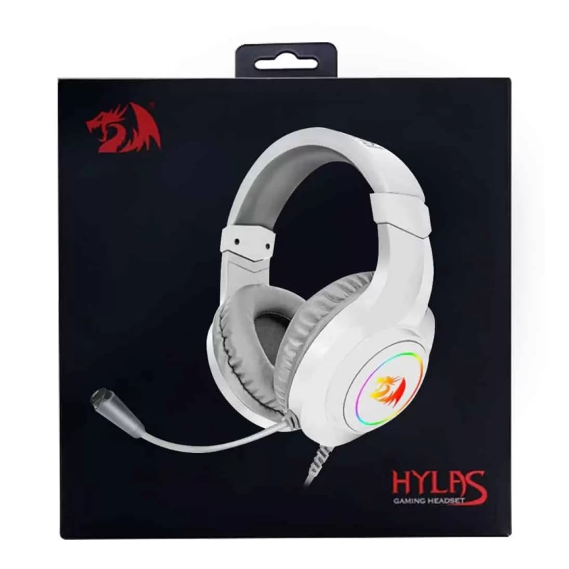 Casque Gaming REDRAGON HYLAS RGB H260 - Blanc