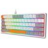 Clavier Gaming Mécanique REDRAGON AKALI K642 RGB - Gris Blanc - Red Switch