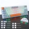 Clavier Gaming Mécanique REDRAGON AKALI K642 RGB - Gris Blanc - Red Switch