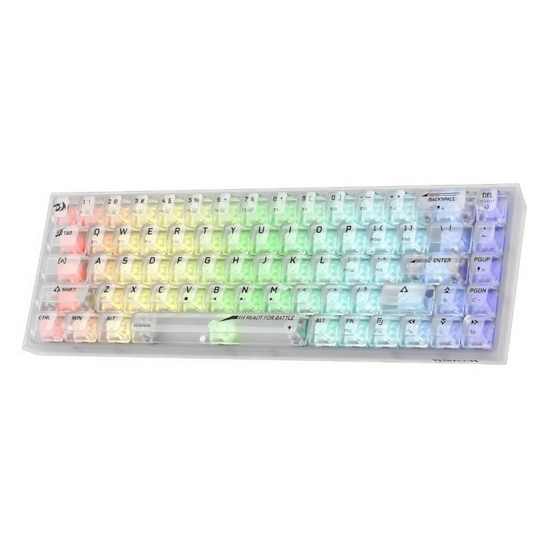 Clavier Gaming Mécanique REDRAGON FIZZ K617 RGB - Transparent - Red Switch