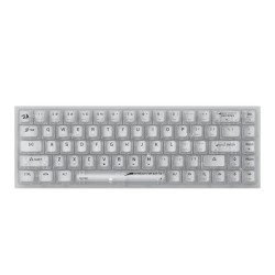 Clavier Gaming Mécanique REDRAGON FIZZ K617 RGB - Transparent - Red Switch