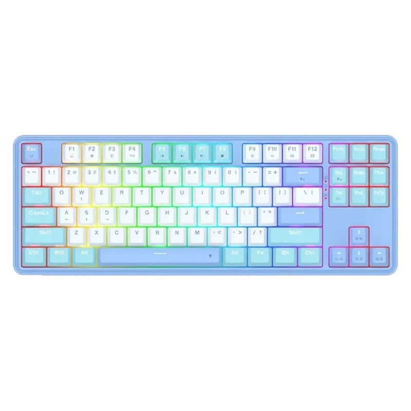 Clavier Gaming Mécanique REDRAGON STAR BLADE K707 RGB - Blanc Bleu