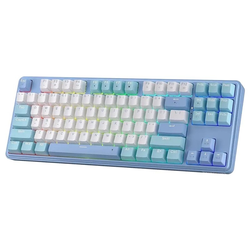 Clavier Gaming Mécanique REDRAGON STAR BLADE K707 RGB - Blanc Bleu