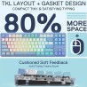 Clavier Gaming Mécanique REDRAGON STAR BLADE K707 RGB - Blanc Bleu