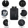 Sac à dos pour Pc Portable 15.6" + Port USB - Noir