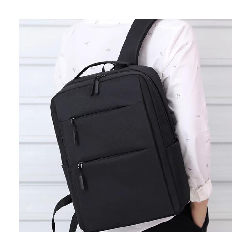 Sac à dos pour Pc Portable 15.6" + Sacoche + Trousse - Noir