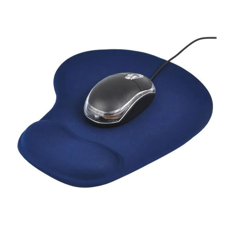 Tapis Souris avec Repose Poignet F-02 - Bleu Marine