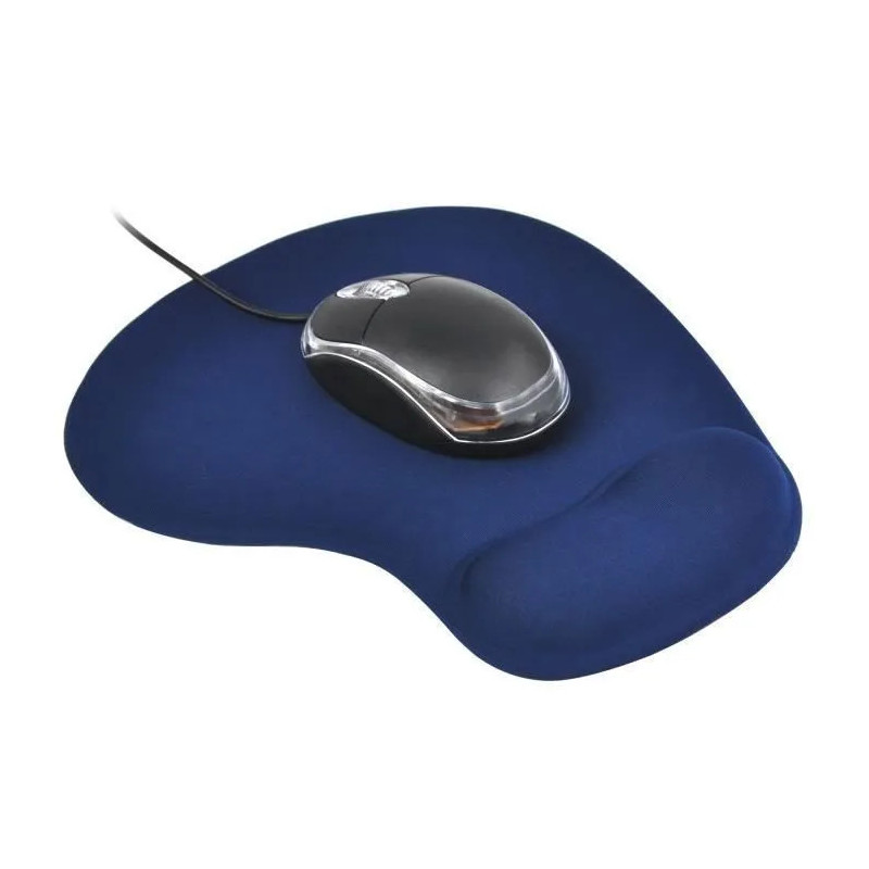 Tapis Souris avec Repose Poignet F-02 - Bleu Marine