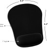 Tapis Souris avec Repose Poignet - Noir
