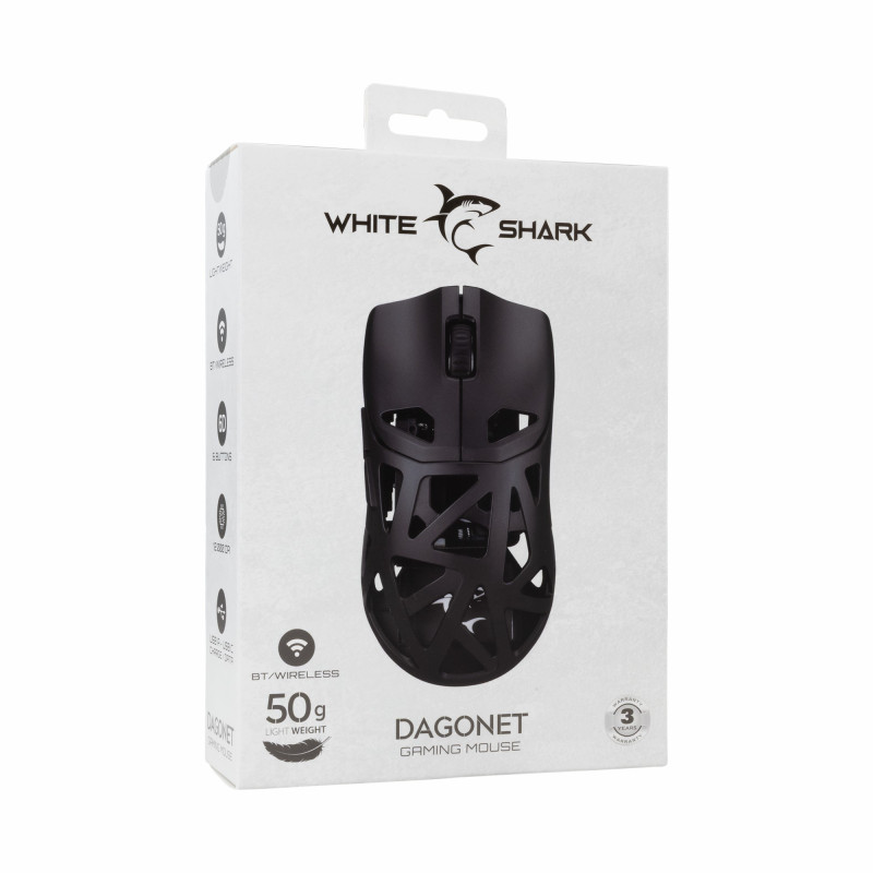 Souris sans Fil / Bluetooth WHITE SHARK DAGONET WGM-5019 - Noir