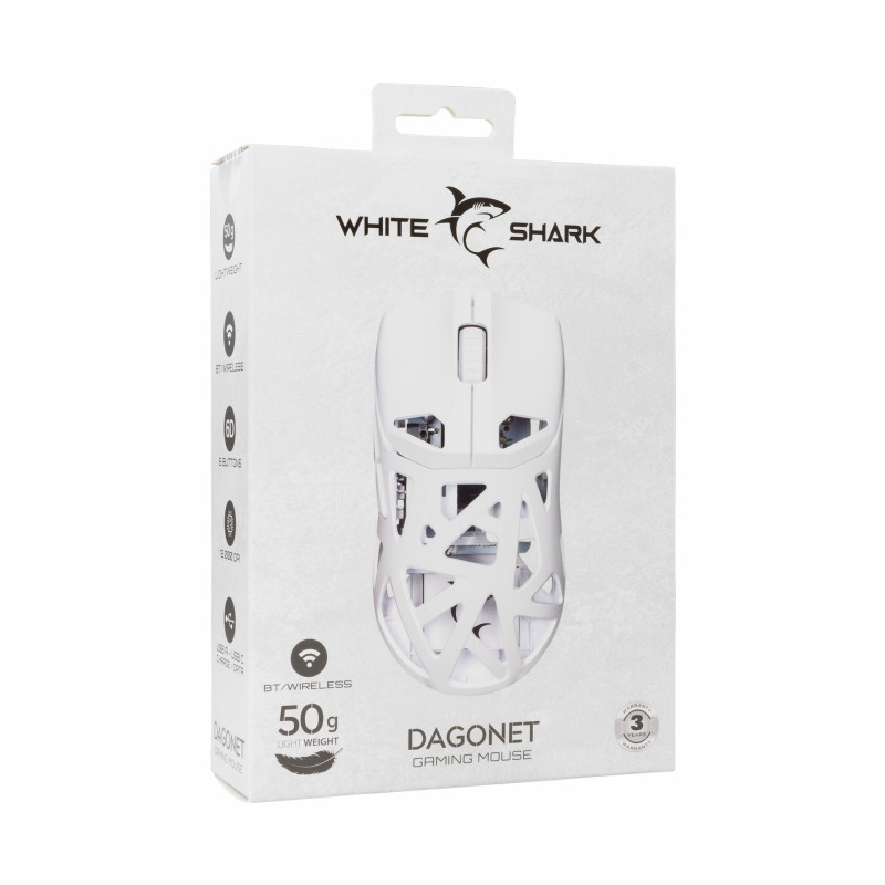 Souris sans Fil / Bluetooth WHITE SHARK DAGONET WGM-5019 - Blanc