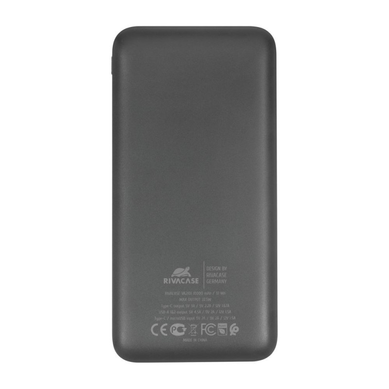 Power Bank RIVAVASE VA2101 22.5W 10000 mAh QC/PD - Noir