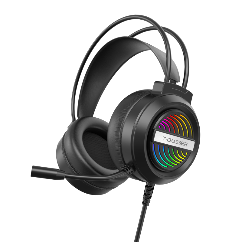 Casque Gaming T-DAGGER REFORGE T-RGH218 RGB - Noir
