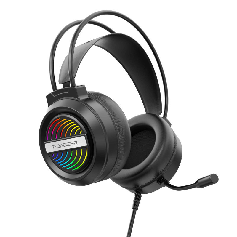 Casque Gaming T-DAGGER REFORGE T-RGH218 RGB - Noir