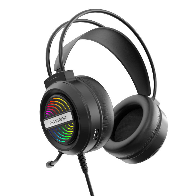 Casque Gaming T-DAGGER REFORGE T-RGH218 RGB - Noir