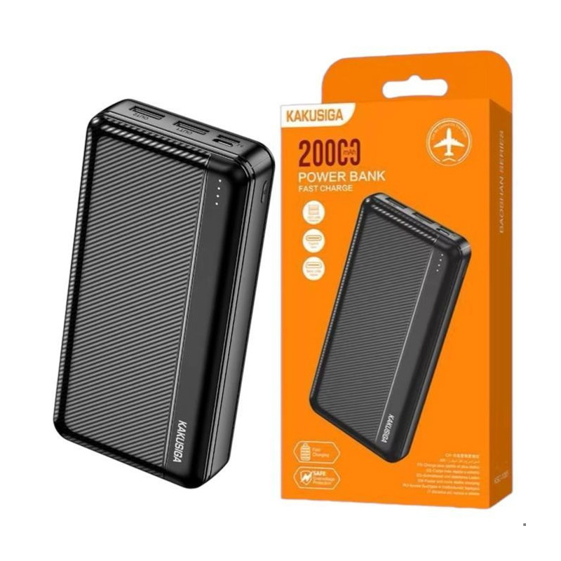 Power Bank KAKUSIGA KSC-1085 20000 mAh - Noir