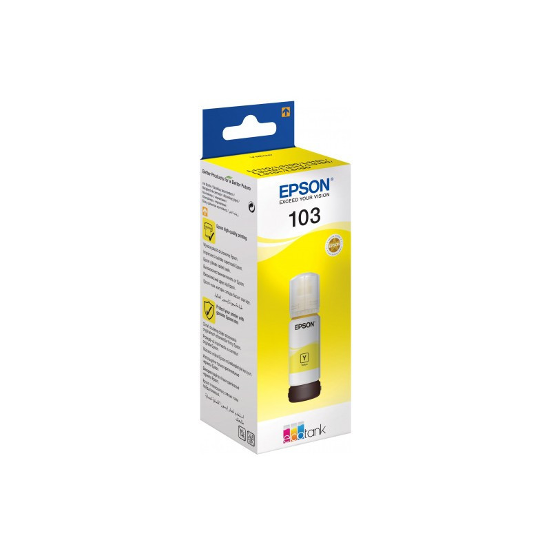 Bouteille d'encre Originale EPSON EcoTank 103 - Yellow