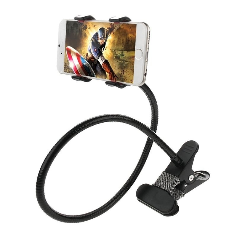 Support Lazy Bracket Flexible 360° en Métal - Noir