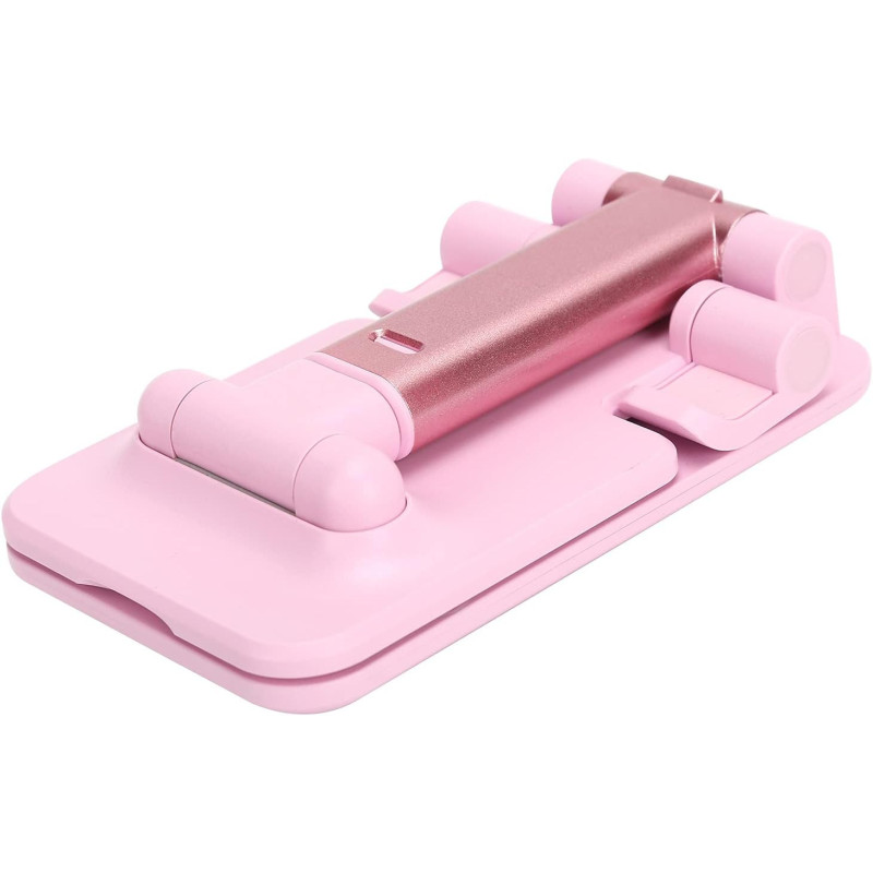 Support de Bureau pour SMARTPHONE Pliable avec Miroir - Rose