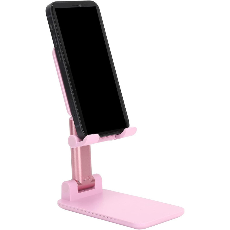 Support de Bureau pour SMARTPHONE Pliable avec Miroir - Rose