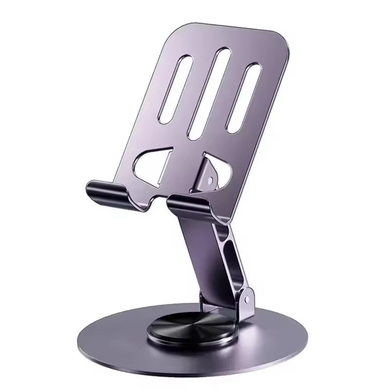 Support de Bureau pour SMARTPHONE Pliable en Métal - Gris Foncé