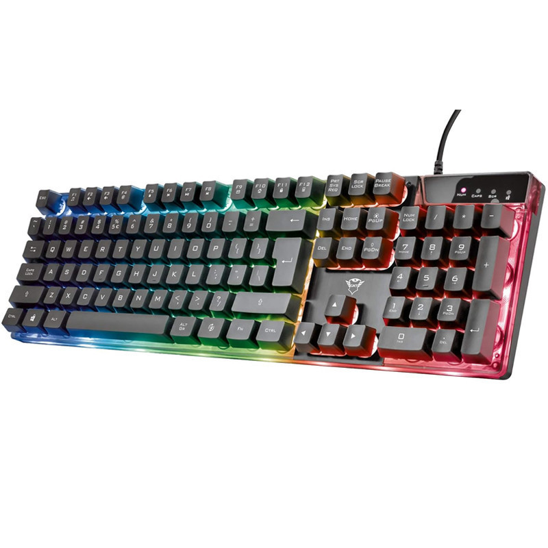 Clavier Gaming TRUST AZOR GXT-835 RGB - Noir