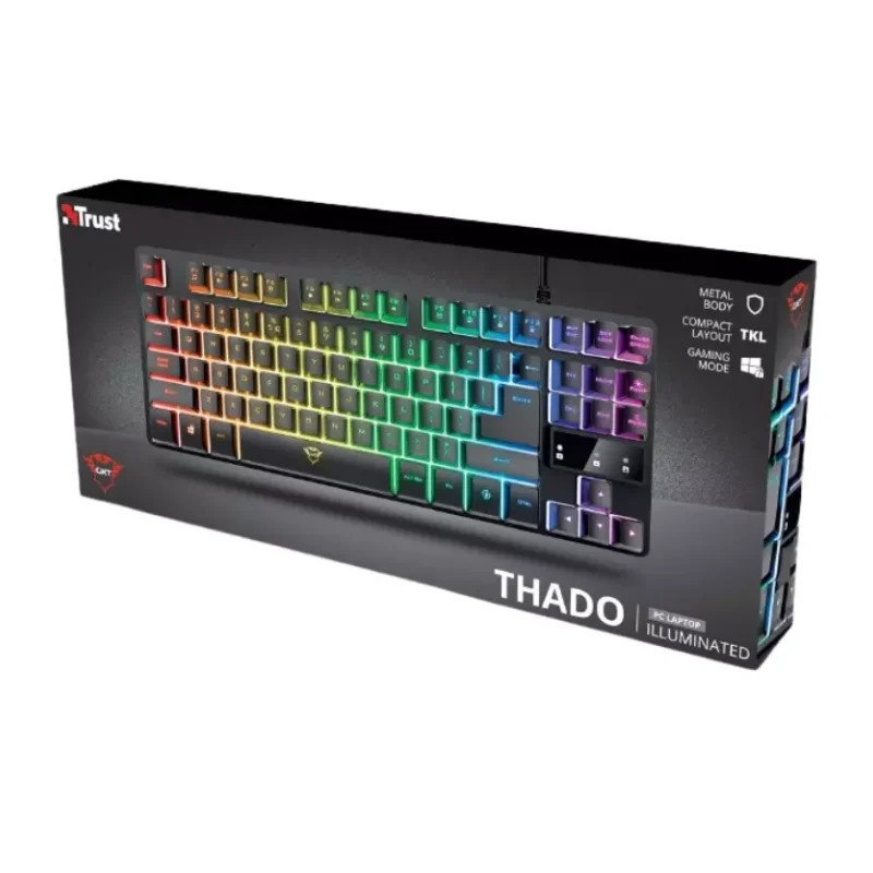 Clavier Gaming TRUST THADO GXT-833 RGB - Noir