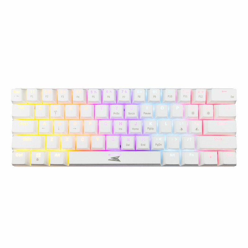 Clavier Mécanique BARACUDA DOLPHIN BGK-03211 - Blanc - Red Switch