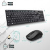 Combo Clavier et Souris sans Fil ADVANCE CLS-5100RF - Noir