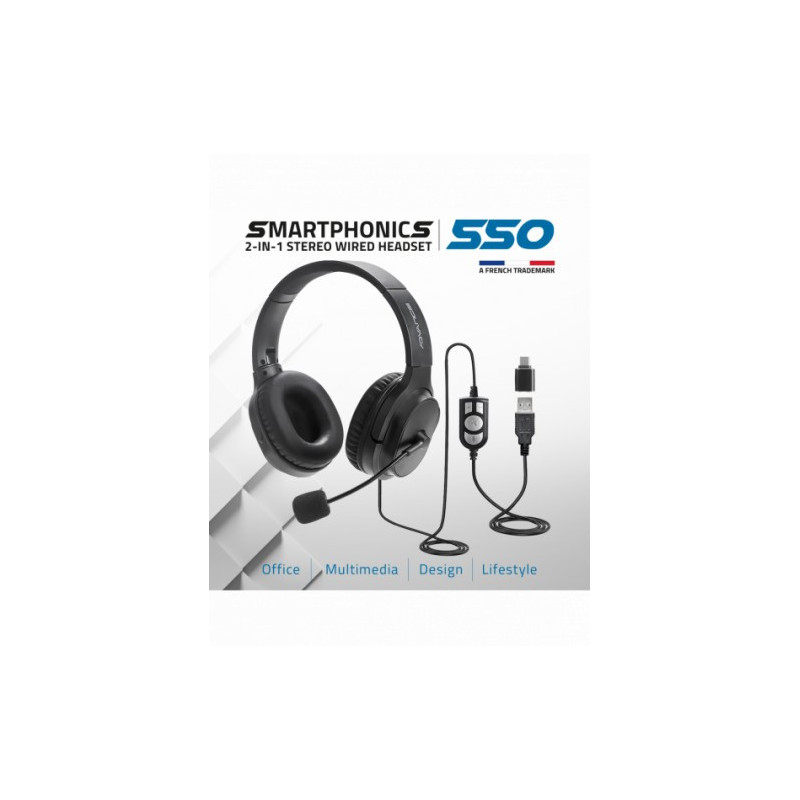 Casque Micro USB ADVANCE SMARTPHONICS 550 - 2 en 1