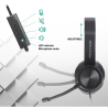 Casque Micro USB ADVANCE SMARTPHONICS 750 - 3 en 1 - Noir