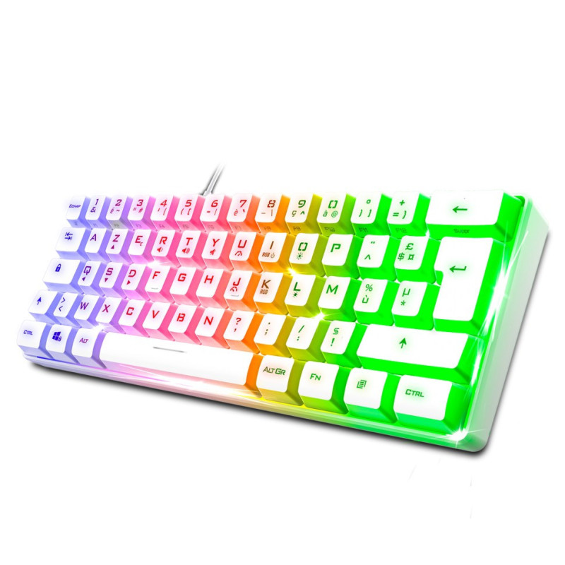 Clavier Gaming SPIRIT OF GAMER PRO K2 TKL RGB - Blanc