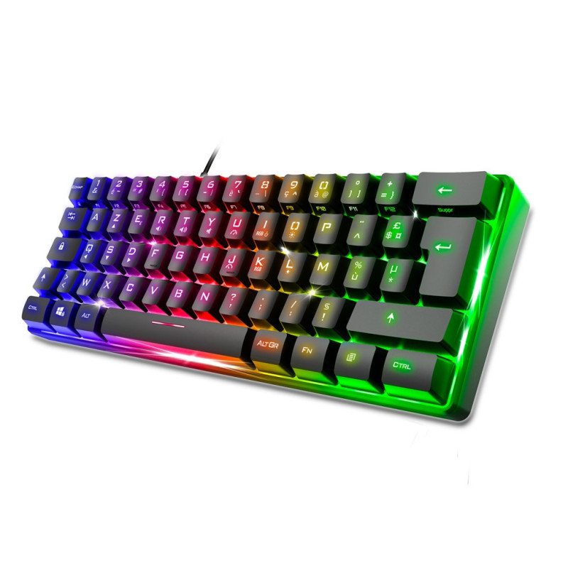 Clavier Gaming SPIRIT OF GAMER PRO K2 TKL RGB - Noir