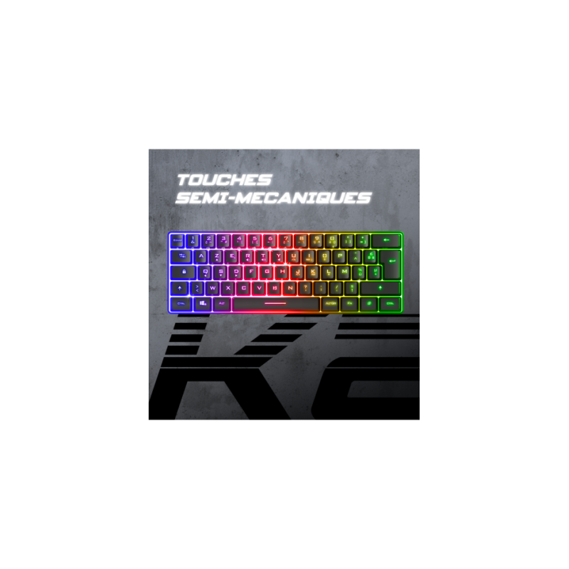 Clavier Gaming SPIRIT OF GAMER PRO K2 TKL RGB - Noir