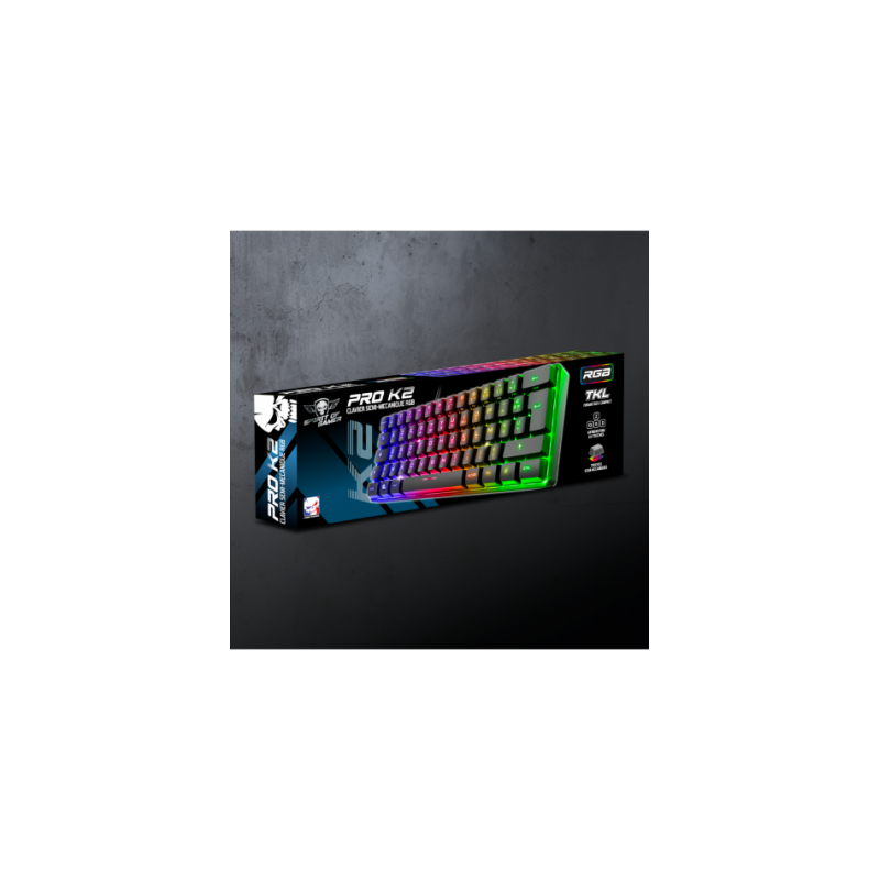 Clavier Gaming SPIRIT OF GAMER PRO K2 TKL RGB - Noir