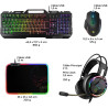 Pack Gaming 4 en 1 SPIRIT OF GAMER ULTIMATE 300 - Noir