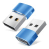 Adaptateur USB Male Vers USB Type C Femelle - Bleu