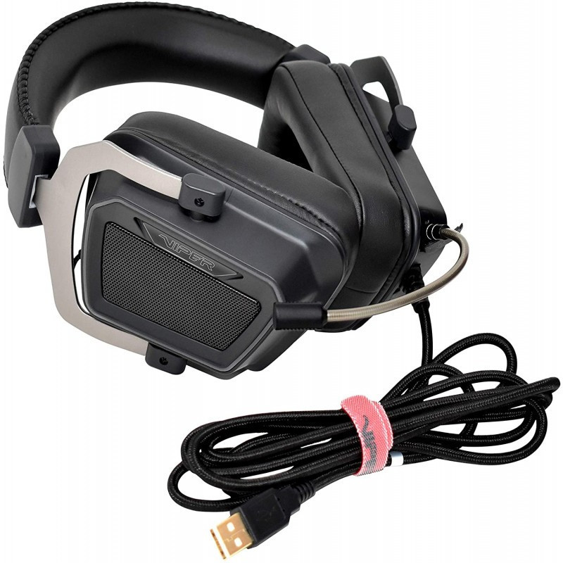 Casque Gaming USB Patriot Viper V380 7.1 Surround / RGB - Noir