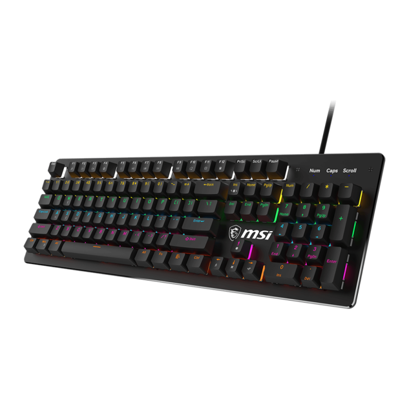 Clavier Mécanique MSI FORGE GK300 - Noir - Blue Switch