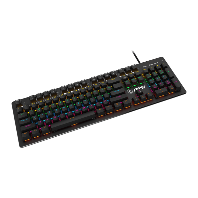 Clavier Mécanique MSI FORGE GK300 - Noir - Blue Switch