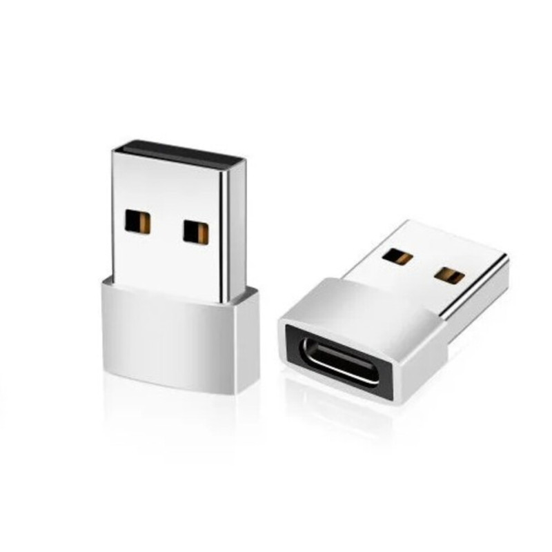 Adaptateur USB Male Vers USB Type C Femelle - Gris