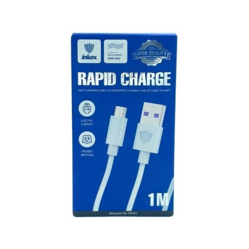 Cable Micro USB 1m 2.1A INKAX CB-01